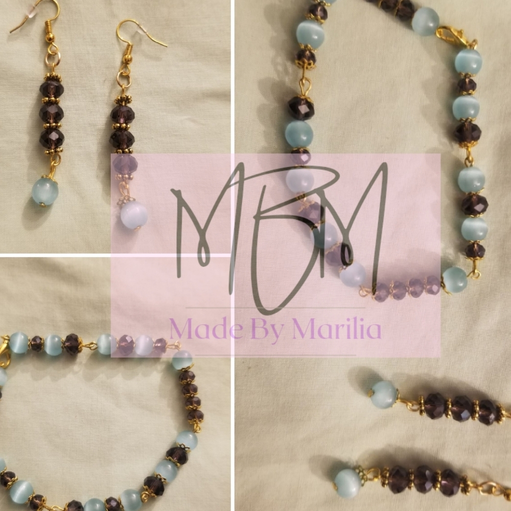 Handmade Bracelet and Earrings set